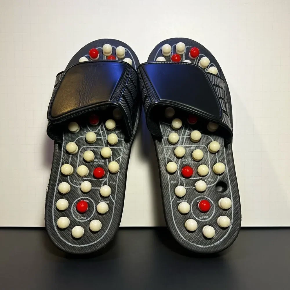 Unisex ACUPRESSURE Plastic Foot Massager Slide Sandals / Size 42/43